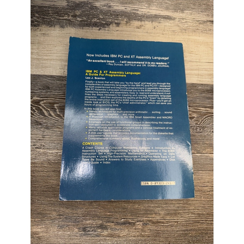 IBM PC Assembly Language a Guide for Programmers  by Leo J. Scanlon 1983 SC - Picture 3 of 8